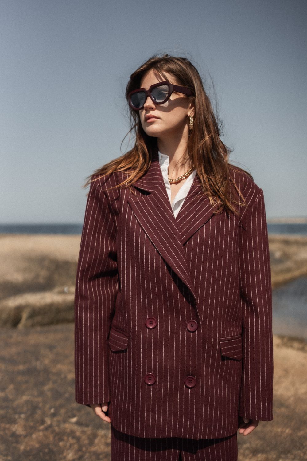 Sansa Jacket - Burgundy - 0