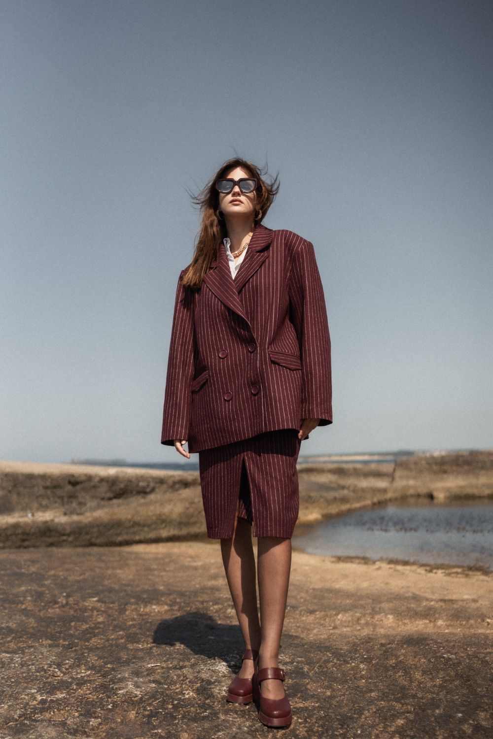 Sansa Skirt - Burgundy - 1