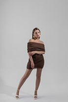 Sheer Dress- Mocha Muse - 2