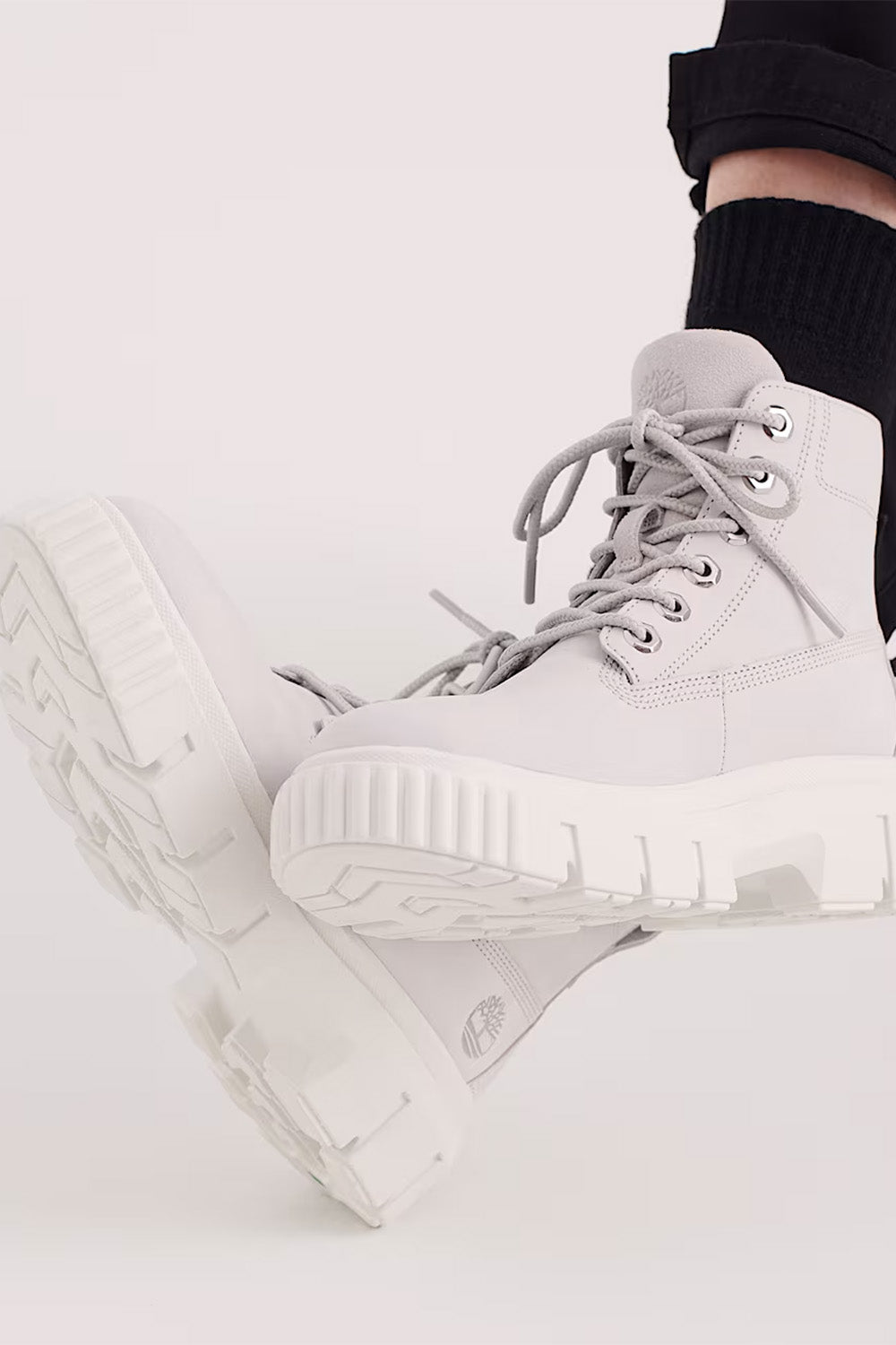 Timberland-Greyfield Mid Lace-Up Gri Kadın Bot-Bot-8-Milagron.com