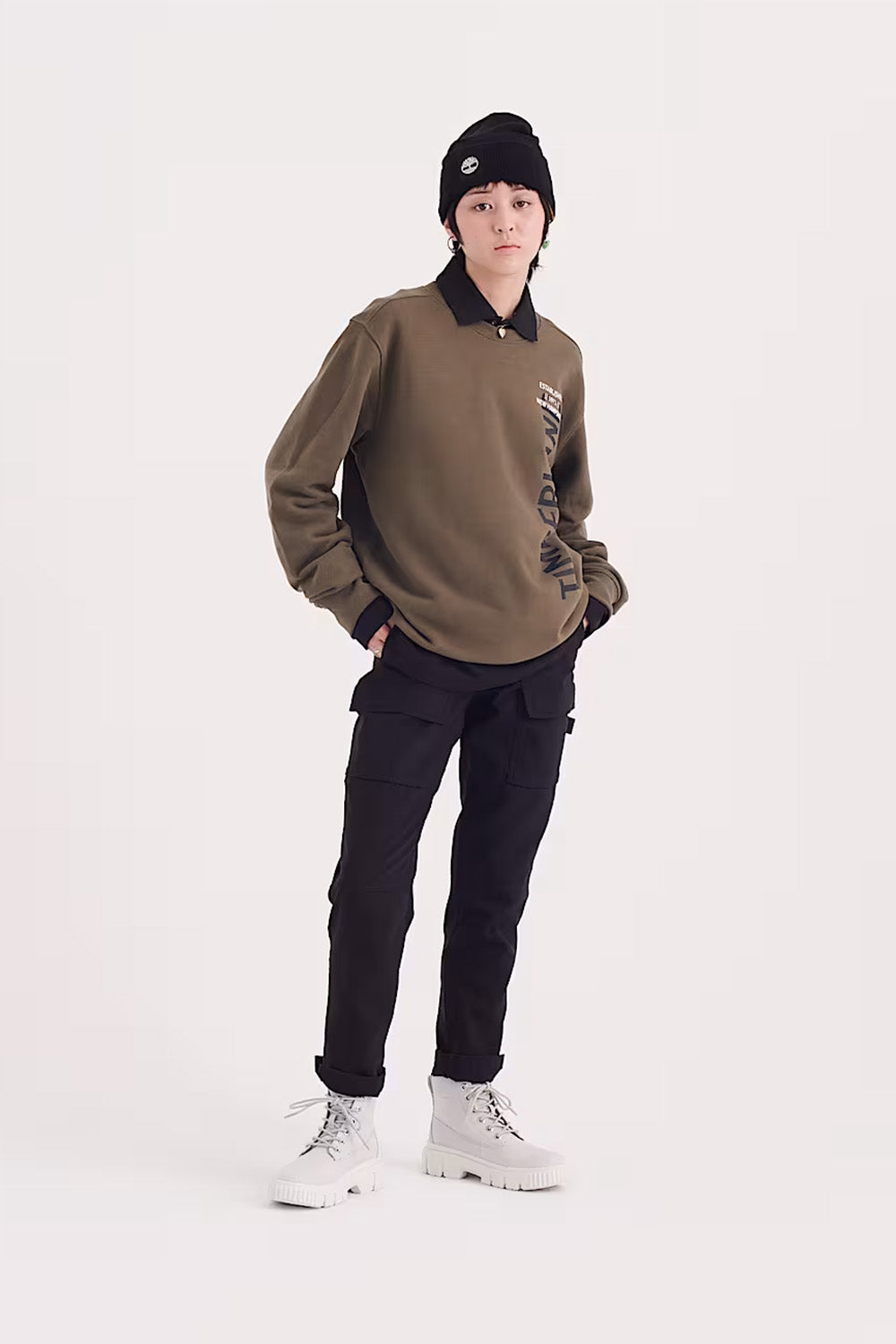 Timberland-Greyfield Mid Lace-Up Gri Kadın Bot-Bot-9-Milagron.com