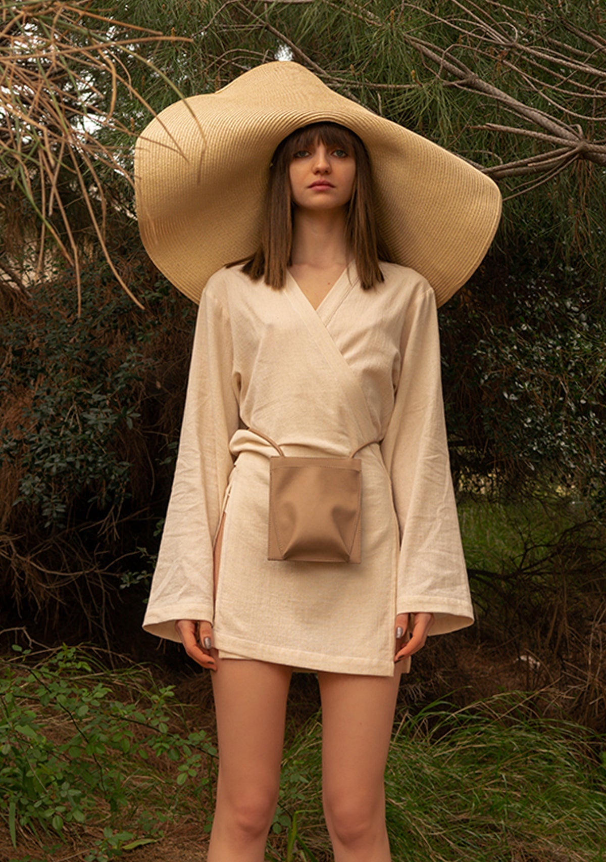 Tiny-Açık Kahve Elma Derisi Çanta-El Çantası-3-Milagron.com