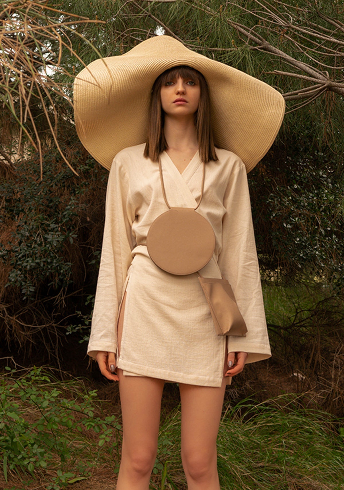 Tiny-Açık Kahve Elma Derisi Çanta-El Çantası-4-Milagron.com