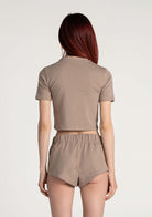 Tiny-Açık Kahverengi Bisiklet Yaka Kısa Tişört-T-Shirts-2-Milagron.com