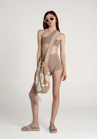 Tiny-Açık Kahverengi Yüksek Bel Dar Boxer-Boyshort Külot-3-Milagron.com