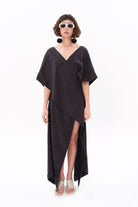 Tiny-Antrasit Luxe Tencel™ Elbise-Elbise-1-Milagron.com