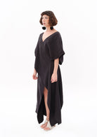 Tiny-Antrasit Luxe Tencel™ Elbise-Elbise-3-Milagron.com