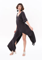 Tiny-Antrasit Luxe Tencel™ Elbise-Elbise-7-Milagron.com