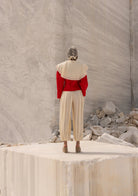 Tiny-Bağlama Detaylı Krem Yaka-Yaka-5-Milagron.com