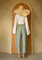 Tiny-Bağlamalı Yarasa Kol Beyaz Bluz-Bluz-2-Milagron.com