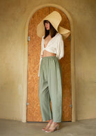 Tiny-Bağlamalı Yarasa Kol Beyaz Bluz-Bluz-4-Milagron.com