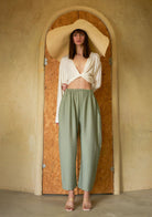 Tiny-Bağlamalı Yarasa Kol Beyaz Bluz-Bluz-5-Milagron.com