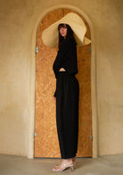 Tiny-Bağlamalı Yarasa Kol Siyah Bluz-Bluz-6-Milagron.com