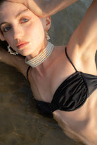 Tiny-Balenli Ayarlanabilir Siyah Bikini üstü-Bikini + Mayo-1-Milagron.com