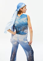 Tiny-Baskılı Transparan Mavi Bluz-Top-8-Milagron.com