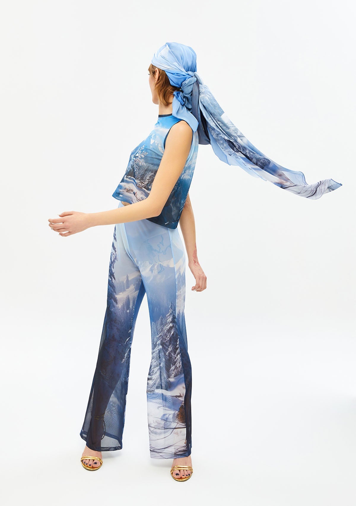 Tiny-Baskılı Transparan Mavi Pantolon-Pantolon-12-Milagron.com