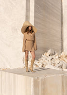 Tiny-Bej Bağlamalı Triko Gömlek-Gömlek-12-Milagron.com