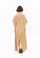 Tiny-Bej Luxe Tencel™ Elbise-Elbise-2-Milagron.com