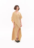 Tiny-Bej Luxe Tencel™ Elbise-Elbise-4-Milagron.com