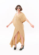 Tiny-Bej Luxe Tencel™ Elbise-Elbise-5-Milagron.com