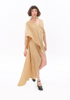 Tiny-Bej Luxe Tencel™ Elbise-Elbise-6-Milagron.com