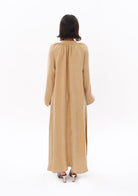 Tiny-Bej Luxe Tencel™ Reglan Kol Elbise-Elbise-2-Milagron.com