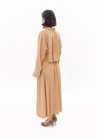 Tiny-Bej Oversize Crop Gömlek-Gömlek-4-Milagron.com