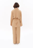 Tiny-Bej Tencel™ Bağlamalı Gömlek-Gömlek-2-Milagron.com