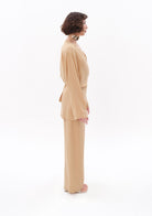 Tiny-Bej Tencel™ Bağlamalı Gömlek-Gömlek-3-Milagron.com