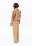 Tiny-Bej Tencel™ Beli Lastikli Pantolon-Pantolon-5-Milagron.com