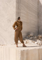 Tiny-Bej önü Düğmeli Vatkalı Büzgülü Ceket-Ceket-5-Milagron.com