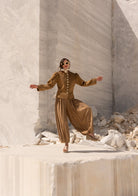 Tiny-Beli Lastikli Tencel™ Bej şalvar Pantolon-Pantolon-11-Milagron.com