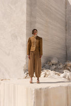 Tiny-Beli Lastikli Tencel™ Bej şalvar Pantolon-Pantolon-3-Milagron.com