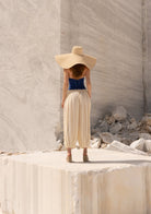 Tiny-Beli Lastikli Tencel™ Krem şalvar Pantolon-Pantolon-4-Milagron.com