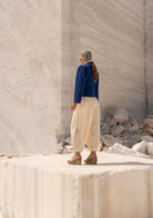 Tiny-Beli Lastikli Tencel™ Krem şalvar Pantolon-Pantolon-5-Milagron.com