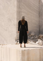 Tiny-Beli Lastikli Tencel™ Siyah şalvar Pantolon-Pantolon-2-Milagron.com