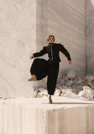 Tiny-Beli Lastikli Tencel™ Siyah şalvar Pantolon-Pantolon-3-Milagron.com