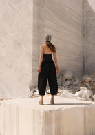 Tiny-Beli Lastikli Tencel™ Siyah şalvar Pantolon-Pantolon-7-Milagron.com