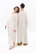 Tiny-Beyaz Luxe Tencel™ Reglan Kol Elbise-Elbise-1-Milagron.com