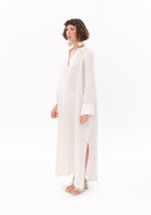 Tiny-Beyaz Luxe Tencel™ Reglan Kol Elbise-Elbise-8-Milagron.com