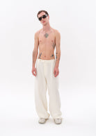 Beyaz Tencel™ Pantolon