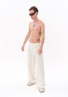 Beyaz Tencel™ Pantolon