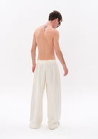 Beyaz Tencel™ Pantolon