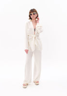 Tiny-Beyaz Tencel™ Bağlamalı Gömlek-Gömlek-4-Milagron.com