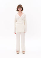 Tiny-Beyaz Tencel™ Bağlamalı Gömlek-Gömlek-9-Milagron.com