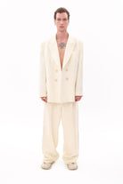 Tiny-Beyaz Tencel™ Blazer-Ceket-1-Milagron.com