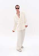 Tiny-Beyaz Tencel™ Blazer-Ceket-9-Milagron.com