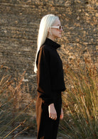 Tiny-Boğazda Fermuar Detaylı Siyah Sweatshirt-Sweatshirts & Hoodies-5-Milagron.com