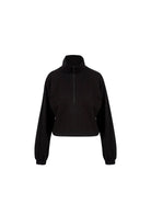 Tiny-Boğazda Fermuar Detaylı Siyah Sweatshirt-Sweatshirts & Hoodies-8-Milagron.com