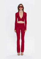 Tiny-Bordo Fermuarlı Dar Kesim Yumuşak Hırka-Kazak & Triko-5-Milagron.com